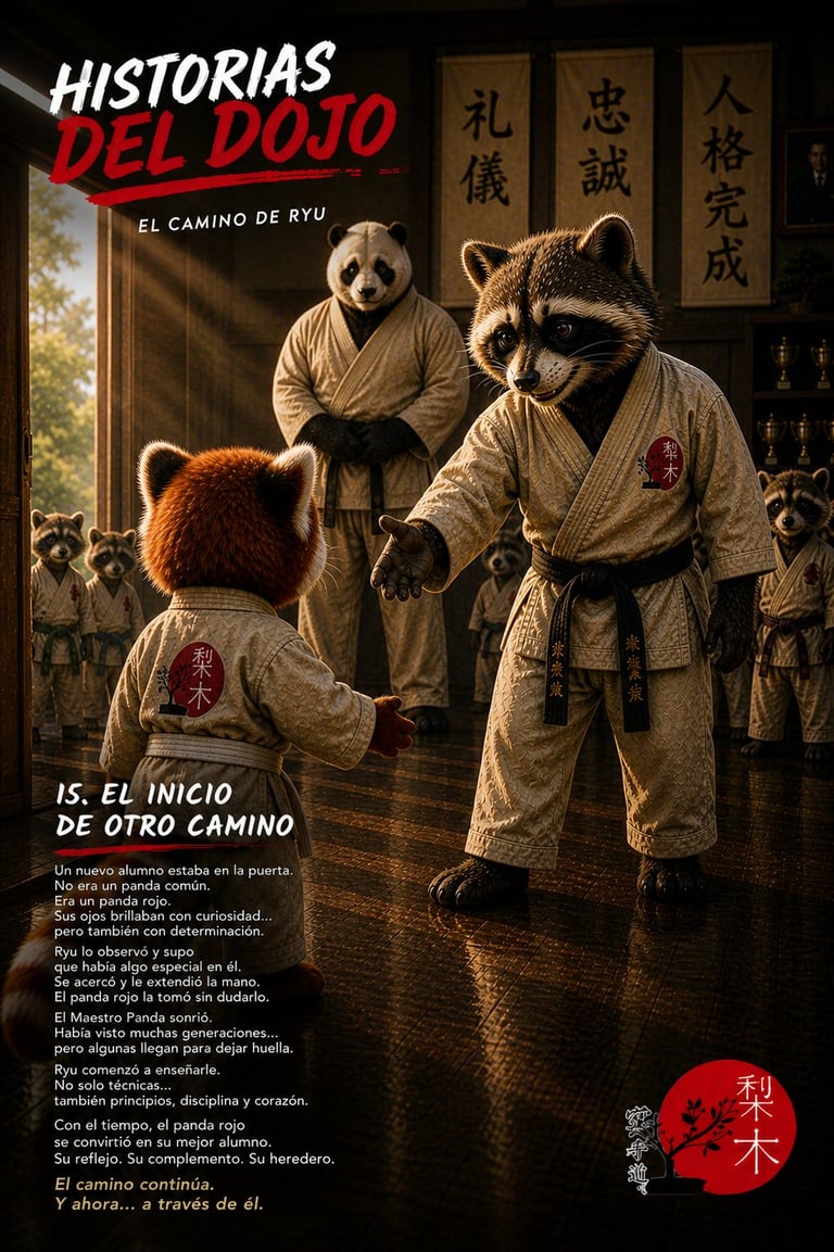 Students practicing karate